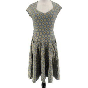 Effie's Heart Sunflower Print Midi Dress